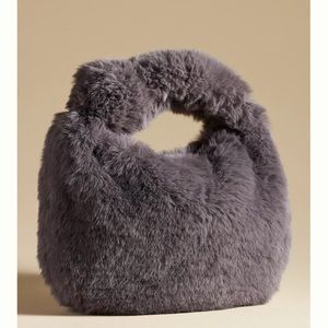 Anthropologie The Brigitte Satchel by Melie Bianco: Mini Faux-Fur Edition